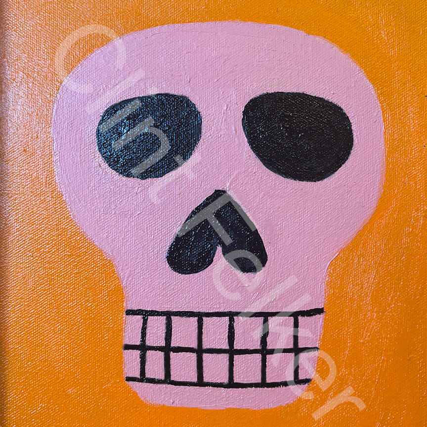 pink skull